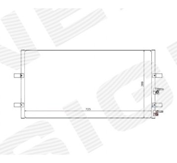 РАДИАТОР КОНДИЦИОНЕРА SIGNEDA RC94915