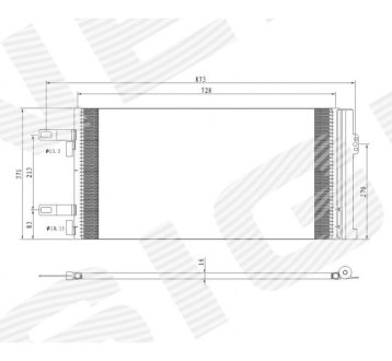 РАДИАТОР КОНДИЦИОНЕРА SIGNEDA RC949855