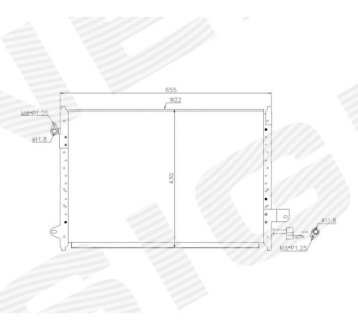 РАДИАТОР КОНДИЦИОНЕРА SIGNEDA RCFD39074A