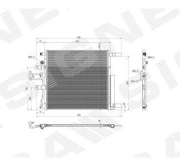 РАДИАТОР КОНДИЦИОНЕРА SIGNEDA RDG39061A