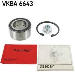 Комплект подшипника ступицы колеса SKF VKBA 6643