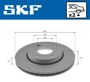 Гальмівний диск SKF VKBD 90042 V2