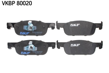 Колодки гальмівні дискові (комплект 4 шт) SKF VKBP 80020