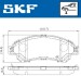 Комплект гальмівних колодок SKF VKBP 80239 A (фото 2)