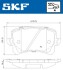 Колодки гальмівні дискові (комплект 4 шт) SKF VKBP 90023 (фото 2)