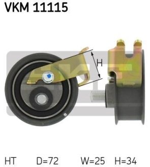 Натяжний ролик ременю ГРМ SKF VKM11115 (фото 1)