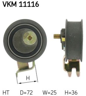 Ролик модуля натягувача ременя SKF VKM11116