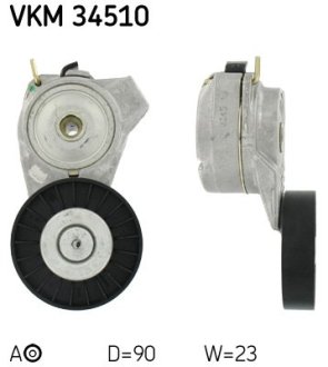 Натяжная планка, поликлиновой ремень SKF VKM34510 (фото 1)