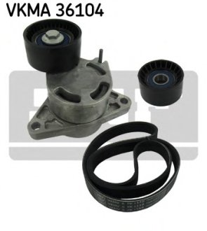 Комплект доріжкового ремня SKF VKMA 36104 (фото 1)