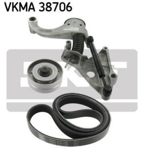 Комплект (ремінь+ролики) SKF VKMA 38706