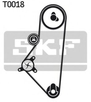 Комплект (ремінь+ролик+помпа) SKF VKMC 03201-2 (фото 1)