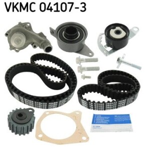 Комплект (ремінь+ролик+помпа) SKF VKMC 04107-3