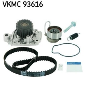 Комплект (ремінь+ролик+помпа) SKF VKMC 93616