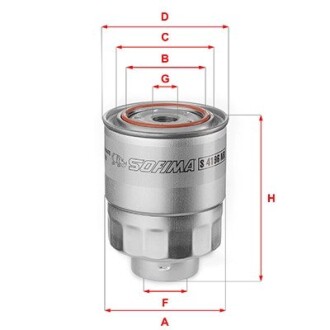 Фільтр паливний SOFIMA S 4196 NR