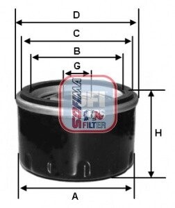 Фільтр масляний SOFIMA S 7230 R