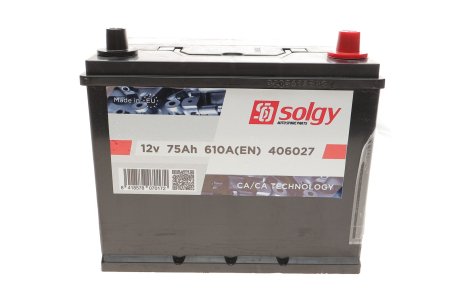 Стартерна батарея (акумулятор) SOLGY 406027 (фото 1)