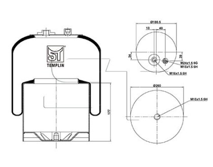 Подушка амортизуюча ST-TEMPLIN 04.060.6206.030