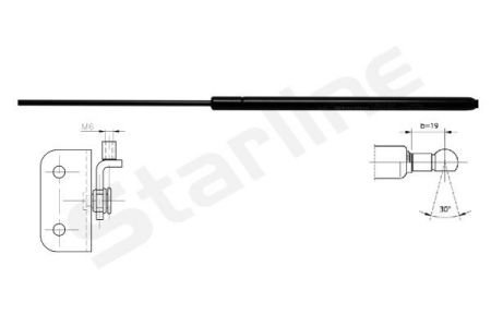 Амортизатор багажника STARLINE 8814801