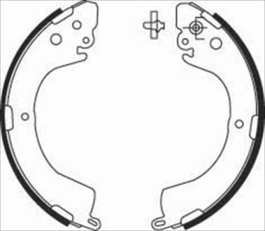 Гальмівні колодки барабанні STARLINE BC 07620