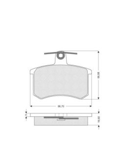 Гальмівні колодки дискові STARLINE BD S080 (фото 1)