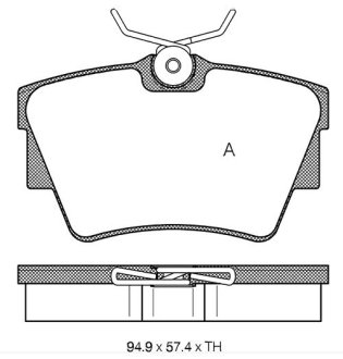 Гальмiвнi колодки, к-кт. STARLINE BDS136