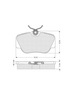 Гальмівні колодки дискові STARLINE BD S155 (фото 1)