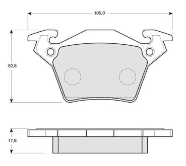 Гальмівні колодки дискові STARLINE BD S165