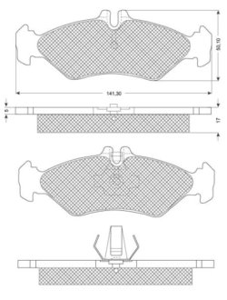 Гальмівні колодки дискові STARLINE BD S191