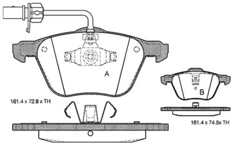 Гальмівні колодки дискові STARLINE BD S312