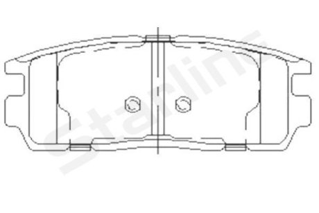 Гальмівні колодки дискові STARLINE BD S851P (фото 1)