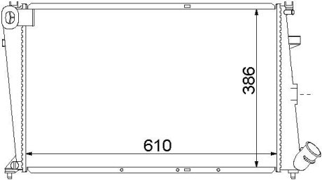 Радіатор охолодження STARLINE CNA2066