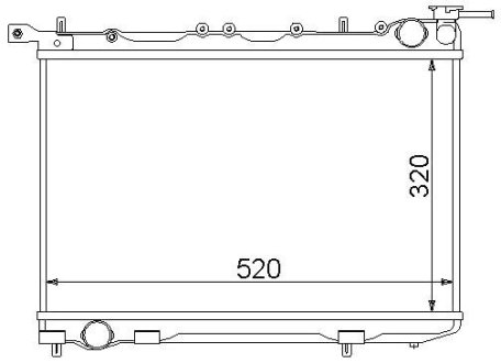 Радіатор охолодження STARLINE DN2174