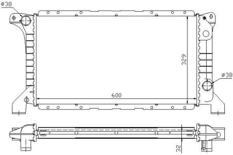 Радіатор охолодження STARLINE FD2169