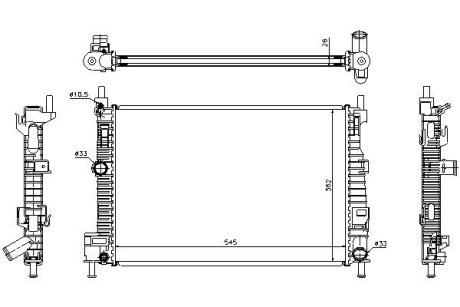 Радіатор охолодження STARLINE FD2601