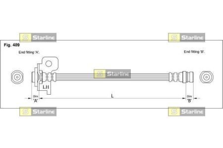 Гальмівний шланг STARLINE HA ST.1038