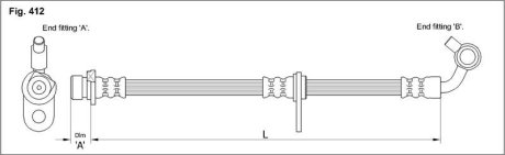 Гальмiвний шланг STARLINE HA ST.1239