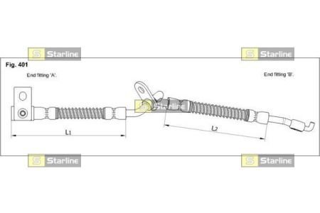 Гальмівний шланг STARLINE HA ST.1251