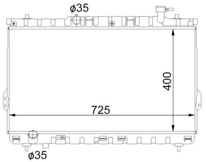 Радіатор охолодження STARLINE HYA2109