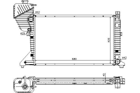 Радіатор охолодження STARLINE MSA2300