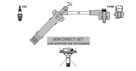 Комплект кабелiв запалювання STARLINE ZK 4626