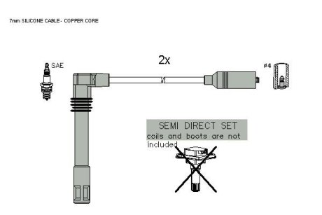 Комплект кабелiв запалювання STARLINE ZK 5851