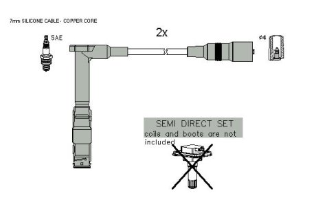 Комплект кабелiв запалювання STARLINE ZK 9731