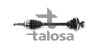 Піввісь ліва (+ABS) Renault Clio II, Kangoo 1.2/1.4/1.5dCi/1.9dCi 08.97- L:631/A:23/ABS:44/Ø Tripodroller:30 TALOSA 76-RN-8070A (фото 1)