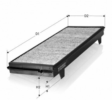 Фільтр салона вугільн. Renault Espace IV 1.9-2.2dCi, 3.0dV6/3.5V6 11/02- TECNECO CK9827C