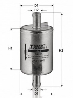 Фільтр газ.установки 1.2LPG TECNECO GAS46002