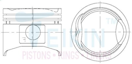 Поршни ремонт (+0.50мм) (к-кт на мотор) Mazda 1.6L (B6) TEIKIN 42171050