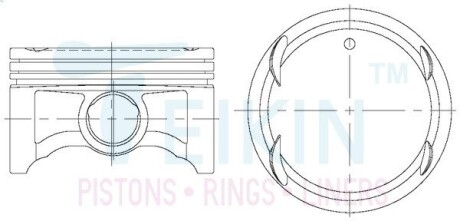 Поршни STD (к-кт на мотор) Mitsubishi Lancer 1.5L (4A91) TEIKIN 43696STD