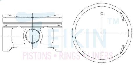 Поршни +0.50mm (комплект на мотор) QR25DE Nissan X-Trail, Teana TEIKIN 44328050