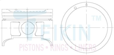 Поршни 84mm +0.50mm (к-кт на мотор) J20A Suzuki Grand Vitara/SX-4 TEIKIN 45147050