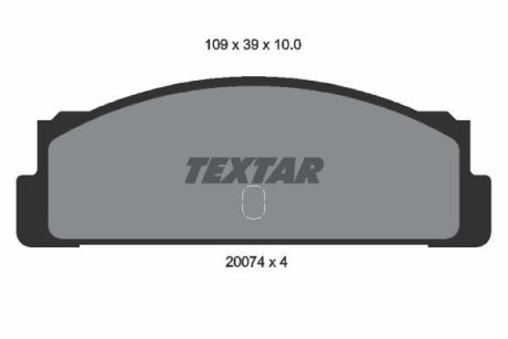 Колодки гальмівні дискові, комплект TEXTAR 2007404